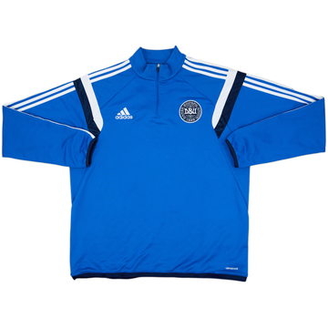 2013-14 Denmark adidas 1/4 Zip Drill Top - 9/10 - (XL)