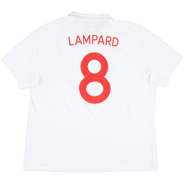 2009-10 England 'South Africa' Home Shirt Lampard #8 - 8/10 - (XXL)