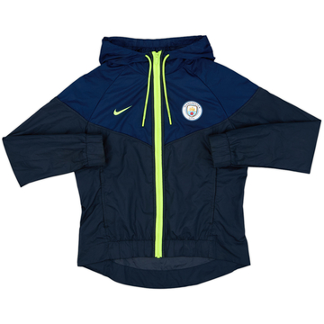 2018-19 Manchester City Nike Hooded Track Jacket - 8/10 - (S)