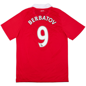 2010-11 Manchester United Home Shirt Berbatov #9 (L)