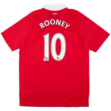2010-11 Manchester United Home Shirt Rooney #10 (L)