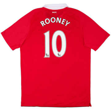 2010-11 Manchester United Home Shirt Rooney #10 (XL)