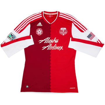 2011-13 Portland Timbers Authentic Away L/S Shirt - 7/10 - (L)
