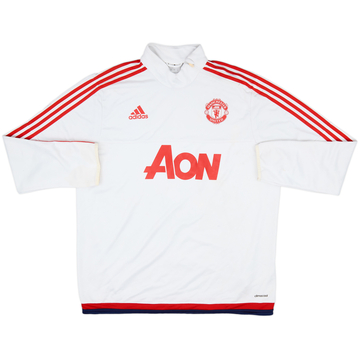 2015-16 Manchester United adidas 1/4 Zip Drill Top - 5/10 - (XL)