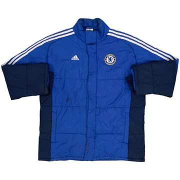 2007-08 Chelsea adidas Padded Bench Coat - 4/10 - (L)
