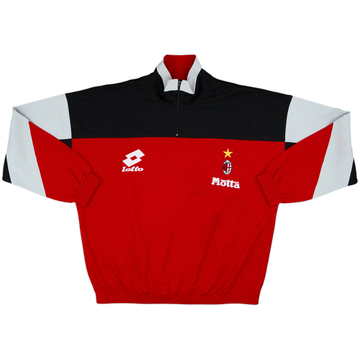 1993-94 AC Milan Lotto 1/4 Zip Track Jacket - 8/10 - (XL)