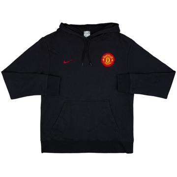 2009-10 Manchester United Nike Hooded Sweat Top - 7/10 - (L)