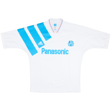 1991-92 Olympique Marseille Home Shirt - 4/10 - (L/XL)