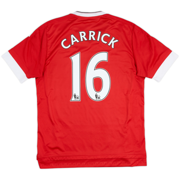 2015-16 Manchester United Home Shirt Carrick #16 - 6/10 - (M)