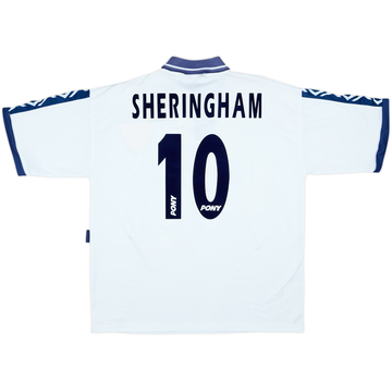 1995-97 Tottenham Home Shirt Sheringham #10 - 9/10 - (XL)