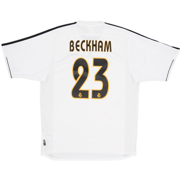 2003-04 Real Madrid Home Shirt Beckham #23 - 7/10 - (M)