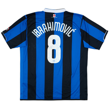 2006-07 Inter Milan Home Shirt Ibrahimovic #8 - 4/10 - (XL)