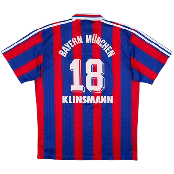1995-97 Bayern Munich Home Shirt Klinsmann #18 - 7/10 - (L)