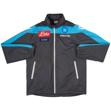 2013-14 Napoli Macron Hooded Rain Jacket - 6/10 - (L)