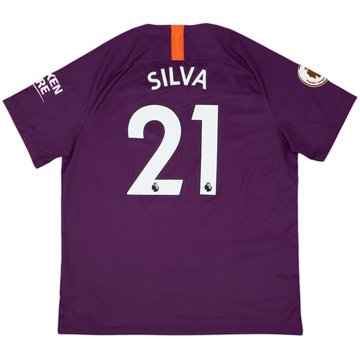 2018-19 Manchester City Third Shirt Silva #21 - 5/10 - (XL)