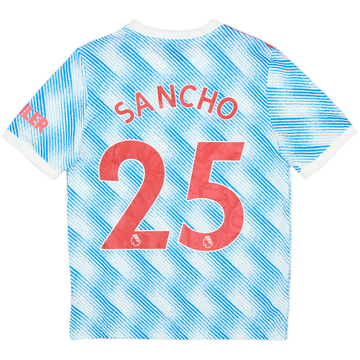 2021-22 Manchester United Away Shirt Sancho #25 - 10/10 - (L.Boys)