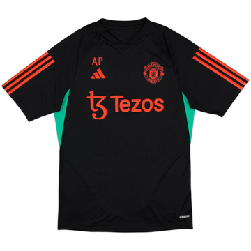 2023-24 Manchester United Staff Issue adidas Training Shirt 'AP' - 9/10 - (M)
