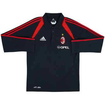 2004-05 AC Milan adidas Polo L/S Shirt - 6/10 - (M)