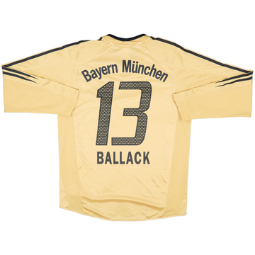 2004-05 Bayern Munich Away L/S Shirt Ballack #13 - 9/10 - (S)