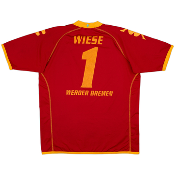 2007-08 Werder Bremen GK Shirt Wiese #1 - 6/10 - (XXL)