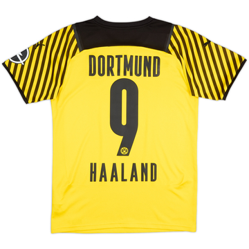 2021-22 Borussia Dortmund Home Shirt Haaland #9 - 8/10 - (S)