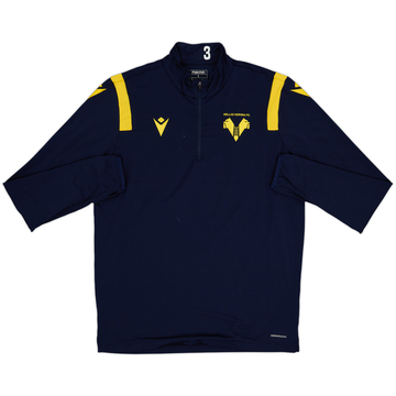 2018-19 Hellas Verona Macron 1/4 Zip Drill Top - 5/10 - (L)