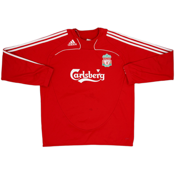 2008-09 Liverpool adidas Sweat Top - 7/10 - (XL)