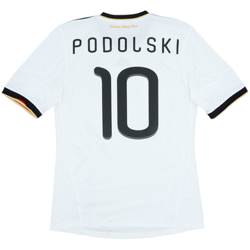 2010-11 Germany Home Shirt Podolski #10 - 6/10 - (M)