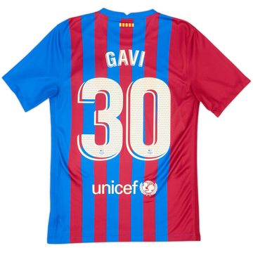 2021-22 Barcelona Home Shirt Gavi #30 - 8/10 - (S)