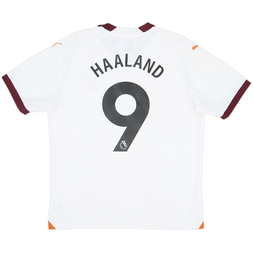 2023-24 Manchester City Away Shirt Haaland #9 - 8/10 - (L)