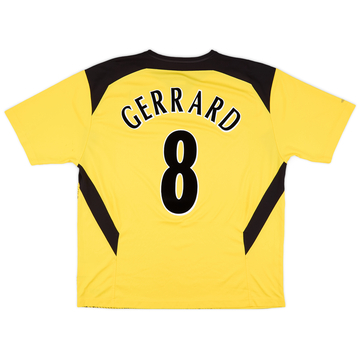 2004-06 Liverpool Away Shirt Gerrard #8 - 8/10 - (XL)
