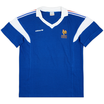 1986-87 France U-21 Match Issue Home Shirt #14