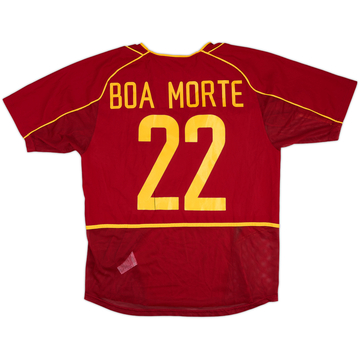 2002 Portugal Match Worn Home Shirt Boa Morte #22