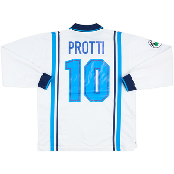 1997-98 Napoli Player Issue Away L/S Shirt Protti #10 - 5/10 - (L)