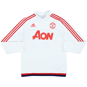 2015-16 Manchester United adidas 1/4 Zip Drill Top - 6/10 - (M)