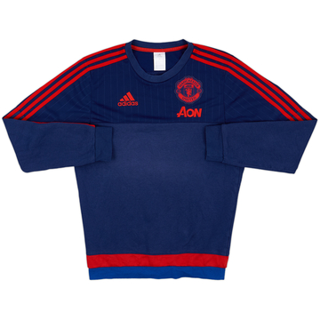 2015-16 Manchester United adidas Sweat Top - 8/10 - (XS)