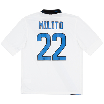 2011-12 Inter Milan Away Shirt Milito #22 (L)