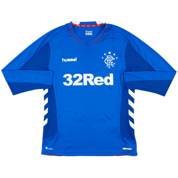 2018-19 Rangers Home L/S Shirt - 10/10 - (L)