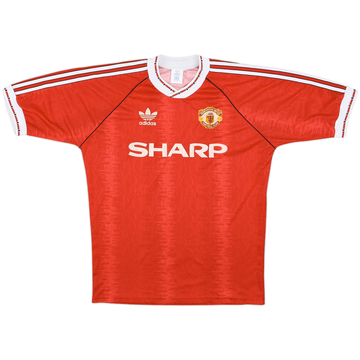1990-92 Manchester United Home Shirt - 7/10 - (M|L)