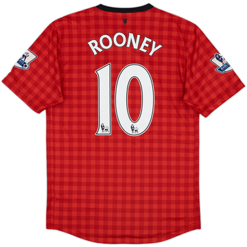2012-13 Manchester United Home Shirt Rooney #10 - 6/10 - (S)