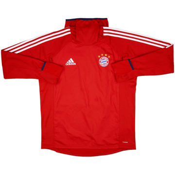 2017-18 Bayern Munich adidas Hooded Drill Top - 9/10 - (L)