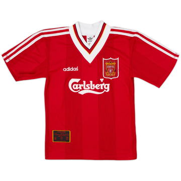 1995-96 Liverpool Home Shirt - 8/10 - (M.Boys)