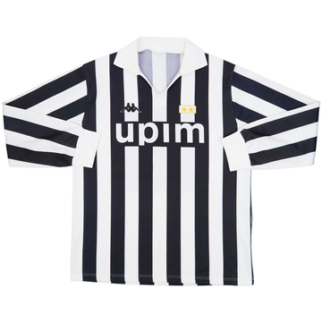 1989-90 Juventus Basic Home L/S Shirt #11 - 7/10 - (XL)