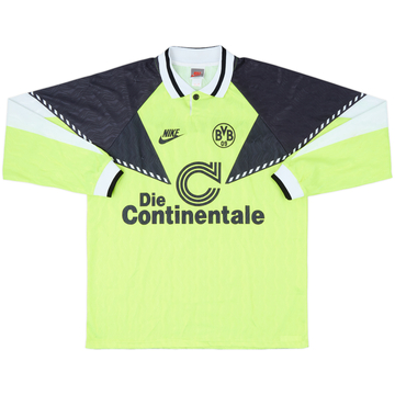 1990-91 Borussia Dortmund Home L/S Shirt - 8/10 - (L)
