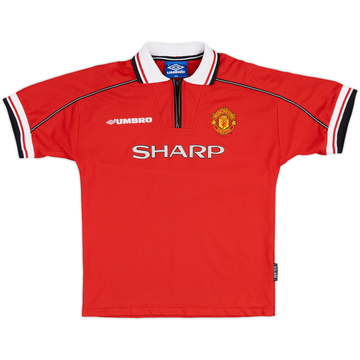 1998-00 Manchester United Home Shirt - 6/10 - (L.Boys)