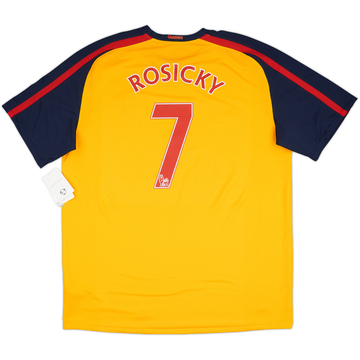2008-09 Arsenal Away Shirt Rosicky #7 (XL)
