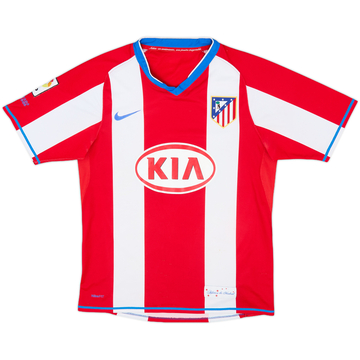 2007-08 Atletico Madrid Home Shirt - 7/10 - (S)
