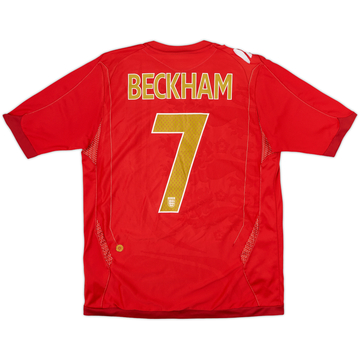 2006-08 England Away Shirt Beckham #7 - 5/10 - (M)
