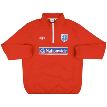 2010-11 England Umbro 1/4 Zip Drill Top - 10/10 - (XL)