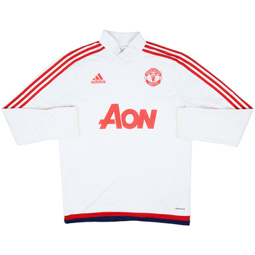 2015-16 Manchester United adidas 1/4 Zip Drill Top - 7/10 - (XL)